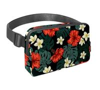 Sac banane imperméable pour homme et femme avec sangle réglable pour la course à pied, l'entraînement, les voyages, fleurs mandalas, Multicolore 14., Taille unique, Organiseur de sac