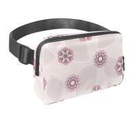 Sac banane imperméable pour homme et femme avec sangle réglable pour la course à pied, l'entraînement, les voyages, fleurs mandalas, multicolore 1, Taille unique, Organiseur de sac