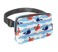 Sac banane imperméable pour homme et femme avec sangle réglable pour la course à pied, l'entraînement, les voyages, les surfeurs squelettes, Multicolore 10., Taille unique, Organiseur de sac
