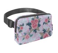 Sac banane imperméable pour homme et femme avec sangle réglable pour la course à pied, l'entraînement, les voyages, fleurs mandalas, Multicolore 16., Taille unique, Organiseur de sac