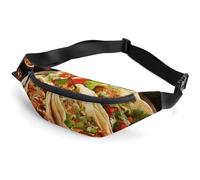 Sac banane imperméable pour homme et femme Mauna Kea Summit Sunset avec sangle réglable, Cuisine mexicaine, 36*15cm