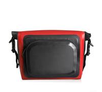Sac banane imperméable pour l'extérieur, sac avant avec sangle réglable, pour la randonnée et le cyclisme (rouge)