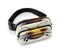 Sac banane imprimé abeille mignonne pour entraînement, voyage, course décontractée, course à pied, randonnée, cyclisme, abeille mignonne, 7,9 x 13 cm, Adorable abeille., 7.9 X 5.1 in