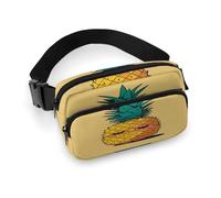 Sac banane imprimé avec citations d'ananas psychologiques pour l'entraînement, les voyages, la course à pied, la randonnée, le cyclisme, citations psychiques d'ananas, 7,9 x 13 cm, Citations Psych