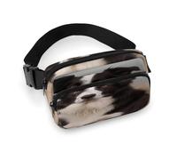 Sac banane imprimé Border Collie pour entraînement, voyage, course décontractée, course à pied, randonnée, cyclisme, Border Collie, 7,9 x 13 cm, Border Collie., 7.9 X 5.1 in