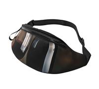 Sac banane imprimé bouteille de vin rouge pour homme et femme Sac banane de course à pied Sac banane Sacs poitrine Sac de voyage randonnée Sac à dos, Verre à vin rouge, Taille unique