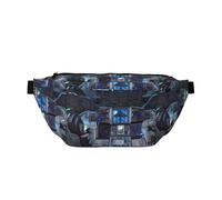 Sac banane imprimé Cabin of the Future avec grande capacité et poches doubles, adapté pour les voyages et le sport.