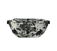 Sac banane imprimé camouflage numérique, sac banane réglable, léger, pour la marche, le cyclisme, la randonnée, les voyages, Noir , Taille unique, Sac à dos décontracté