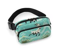 Sac banane imprimé chèvre Frolic pour entraînement, voyage, course décontractée, course à pied, randonnée, cyclisme, chèvre Frolic, 20 x 13 cm, Goat Frolic, 7.9 X 5.1 in