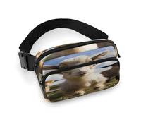 Sac banane imprimé chèvre mignonne pour entraînement, voyage, course décontractée, course à pied, randonnée, cyclisme, chèvre mignonne, 20 x 13 cm, Chèvre mignonne, 7.9 X 5.1 in