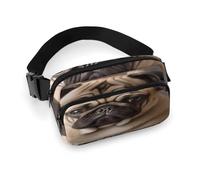 Sac banane imprimé chien carlin pour entraînement, voyage, course décontractée, course à pied, randonnée, cyclisme, 20 x 13 cm, Chien carlin, 7.9 X 5.1 in