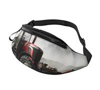 Sac banane imprimé citron et abeille jaune pour homme et femme, Tracteur Agriculture Tranquil, Taille unique