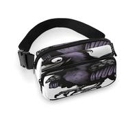 Sac banane imprimé corbeaux pour entraînement, voyage, course décontractée, course à pied, randonnée, cyclisme, corbeaux, 20 x 13 cm, Ravens, 7.9 X 5.1 in