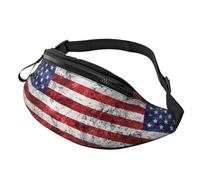 Sac banane imprimé drapeau américain indépendance 4 juillet hommes femmes sac banane pack pour voyage, randonnée, cyclisme, course à pied, rangement pour les essentiels
