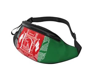 Sac banane imprimé drapeau de l'Afghanistan unisexe sac banane accessoire de voyage pour lunettes de soleil portefeuilles passeports clés