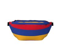 Sac banane imprimé drapeau de l'Arménie avec sangle réglable pour voyage, course à pied, randonnée