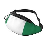 Sac banane imprimé drapeau du Nigeria unisexe sac banane accessoire de voyage pour lunettes de soleil portefeuilles passeports clés