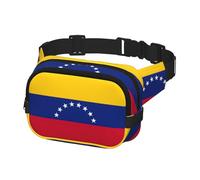 Sac banane imprimé drapeau du Venezuela pour homme et femme avec ceinture réglable pour l'entraînement en plein air