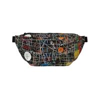 Sac banane imprimé formule mathématique pour homme et femme, sac banane réglable, sac banane de voyage, sac banane de sport, course à pied, randonnée, Noir , Taille unique, Sac à dos de