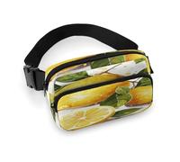 Sac banane imprimé fruits citron pour entraînement, voyage, course décontractée, course à pied, randonnée, cyclisme, fruits citron, 7,9 x 13 cm, Fruits et citrons, 7.9 X 5.1 in