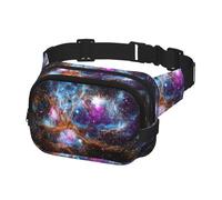 Sac banane imprimé galaxie univers espace pour homme et femme avec ceinture réglable pour entraînement en plein air