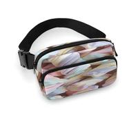 Sac banane imprimé guimauves pour entraînement, voyage, course décontractée, course à pied, randonnée, cyclisme, 20 x 13 cm, Tas de guimauves, 7.9 X 5.1 in