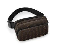 Sac banane imprimé hiéroglyphe égyptien antique pour entraînement, voyage, course décontractée, course à pied, randonnée, cyclisme, hiéroglyphe égyptien antique, 20 x 13 cm, Hiéroglyphe égyptien