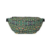 Sac banane imprimé Insect Atlas avec grande capacité et poches doubles, adapté pour les voyages et le sport.