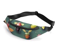 Sac banane imprimé insecte Atlas - Sac banane - Petit sac à bandoulière pour la randonnée, la course à pied, les voyages, le cyclisme, 36 x 15 cm, Style :, 36*15cm, Sacs banane