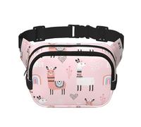 Sac banane imprimé lama pour homme et femme avec sangle réglable pour voyage, randonnée, cyclisme