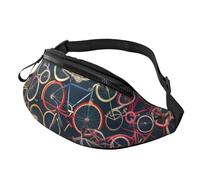 Sac banane imprimé nains de Noël pour homme et femme, Vélos Cyclisme, Taille unique