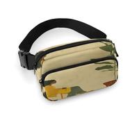 Sac banane imprimé plante en pot et femme pour entraînement, voyage, course décontractée, course à pied, randonnée, cyclisme, plante en pot et femme, 20 x 13 cm, Plante en pot et femme, 7.9 X 5.1 in