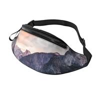 Sac banane imprimé plantes succulentes avec prise casque et ceinture réglable pour voyage, course à pied, jogging, entraînement, randonnée, Parc national de Yosemite, One Size, Imprimé