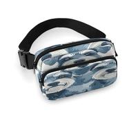 Sac banane imprimé pour trois petits chiens - Sac banane pour entraînement, voyage, course décontractée, course à pied, randonnée, cyclisme, trois petits chiens, 7,9 x 13 cm, Trois petits chiens, 7.9