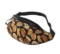 Sac banane imprimé sandwich au fromage pour voyage, randonnée, cyclisme, course à pied, festival, rangement d'équipement unisexe