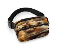 Sac banane imprimé singe sur arbre pour entraînement, voyage, course décontractée, course à pied, randonnée, cyclisme, singe sur l'arbre, 20 x 13 cm, Singe sur l'arbre, 7.9 X 5.1 in