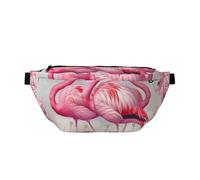 Sac banane imprimé Snow Falling in The Park pour homme et femme, Flamants roses, Taille unique