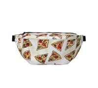 Sac banane imprimé Snow Falling in The Park pour homme et femme, Motif pizza., Taille unique