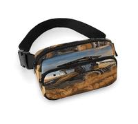 Sac banane imprimé tracteur agricole pour entraînement, voyage, course décontractée, course à pied, randonnée, cyclisme, récolte de tracteur agricole, 20 x 13 cm, Récolte des tracteurs agricoles, 7.9