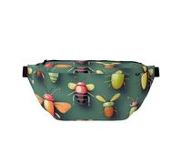 Sac banane Insect Atlas. Grande capacité, imperméable et résistant à la poussière, fermeture éclair sécurisée, adapté pour les voyages et les activités de plein air., Comme indiqué sur la photo,