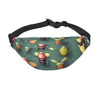 Sac banane Insect Atlas. Léger et imperméable, adapté pour les voyages et l'utilisation quotidienne, design tendance, pour homme et femme.