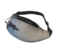 Sac banane Italie Sea at Sunset pour homme et femme, sac banane de sport imperméable, sac banane tendance, sac banane avec sangle réglable, grand sac à bandoulière pour voyage, randonnée