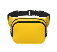 Sac banane jaune lait pour femme - Imperméable et réglable - Sac banane tendance décontracté - Pour la course à pied, l'entraînement, la randonnée, les voyages, noir, taille unique, Noir , Taille
