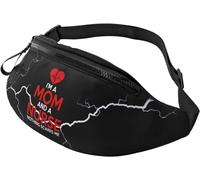 Sac Banane Je suis Infirmière Et Maman, Rien Ne Me Fait Peur, Sac Banane Taille Portable Sac Porté Épaule Loisir Sac De Sport pour Alpinisme Cyclisme Vacance