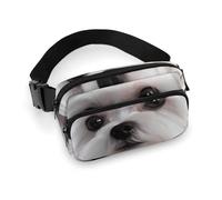 Sac banane, joli sac de taille imprimé chien maltais, sac de taille universel, sac de taille portable, sac de taille durable, sac de taille épais, joli chien maltais, 20 x 13 cm, moderne, Adorable