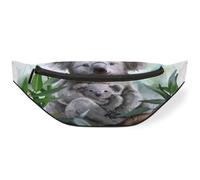 Sac banane koala aquarelle pour femmes, hommes, filles, garçons, enfants, sac banane mignon koala pour voyage, sport, course à pied, couleur, M