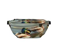 Sac banane léger avec imprimé canard pour la natation, la marche, le cyclisme, la randonnée, les voyages, Noir , Taille unique, Sac à dos décontracté