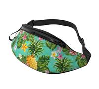 Sac banane léger avec imprimé fruits tropicaux ananas pour randonnée, cyclisme, course à pied et activités de plein air