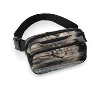 Sac banane léger avec sangle réglable pour course à pied ou voyage Motif chat