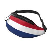 Sac banane léger imprimé drapeau néerlandais unisexe pour randonnée, cyclisme, course à pied, usage quotidien